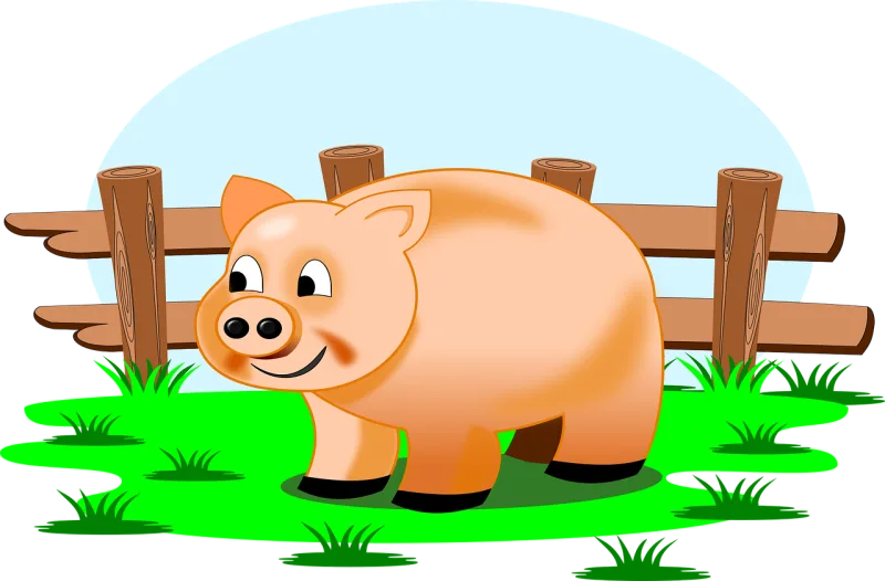 Farm Nature Piggy Stickdatei – Natur