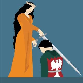Knight hood Queen Bishop Stickdatei