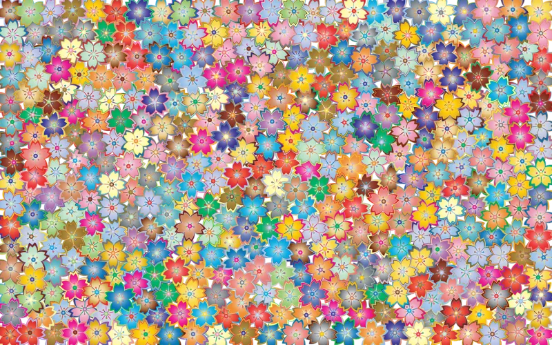 Floral Nature Flowers Stickdatei – Blumen