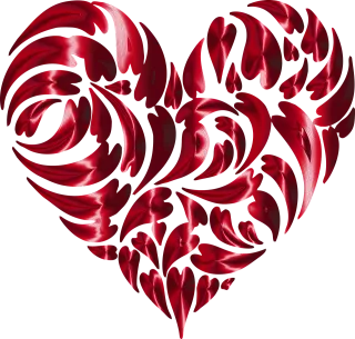 Abstract Geometric Art Stickdatei – Herzen & Liebe