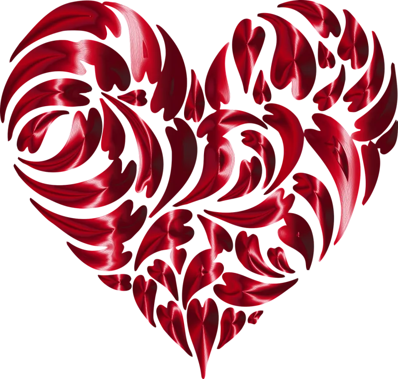 Abstract Geometric Art Stickdatei – Herzen & Liebe