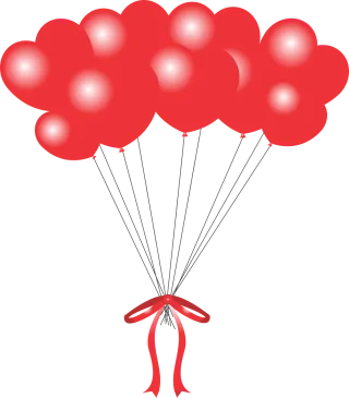 Balloon Heart Heart balloon Stickdatei