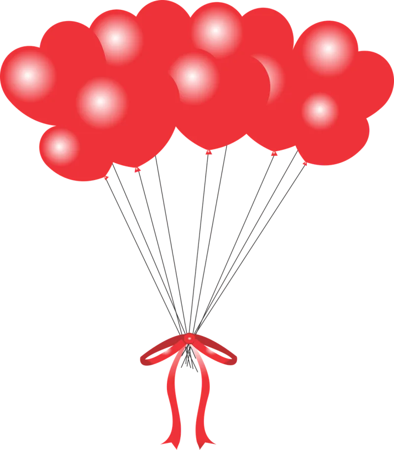 Balloon Heart Heart balloon Stickdatei – Kinder