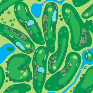 Golf Course Par Stickdatei