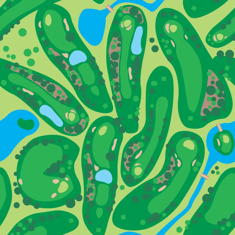 Golf Course Par Stickdatei – Sport