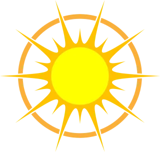 Sun Nature Vector Stickdatei