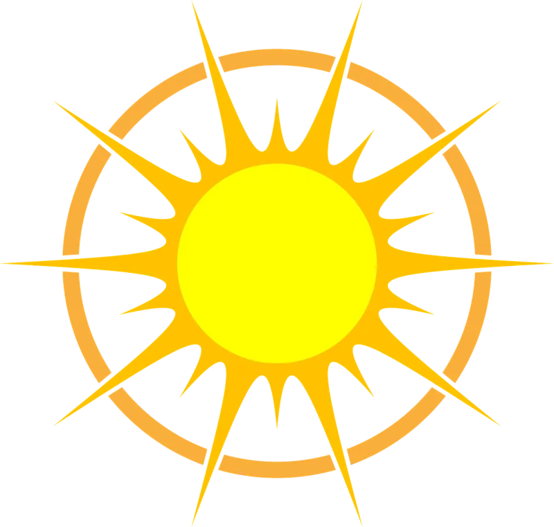 Sun Nature Vector Stickdatei – Natur