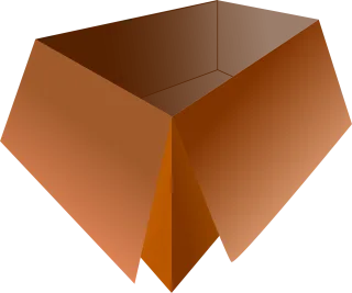 Empty box Brown box Paper box Stickdatei