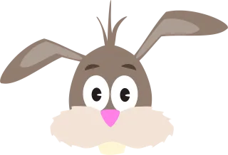 Rabbit Animal Mammal Stickdatei – Blumen
