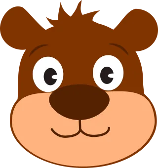 Bear Cartoon Hair Stickdatei
