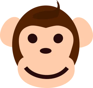 Monkey Face Happy Stickdatei – Kinder