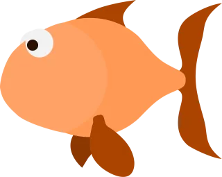 Fish Orange Salmon Stickdatei