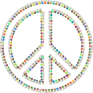 Peace Sign Symbol Stickdatei – Natur