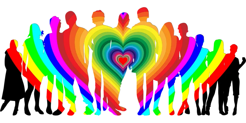 Family Love Rainbow Stickdatei – Herzen & Liebe