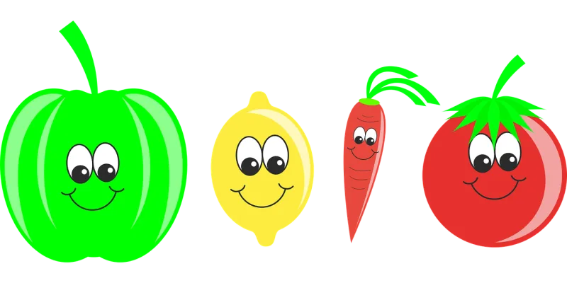 Vegetables Fruit Pepper Stickdatei – Essen & Trinken