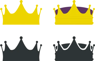 Crown King Queen Stickdatei