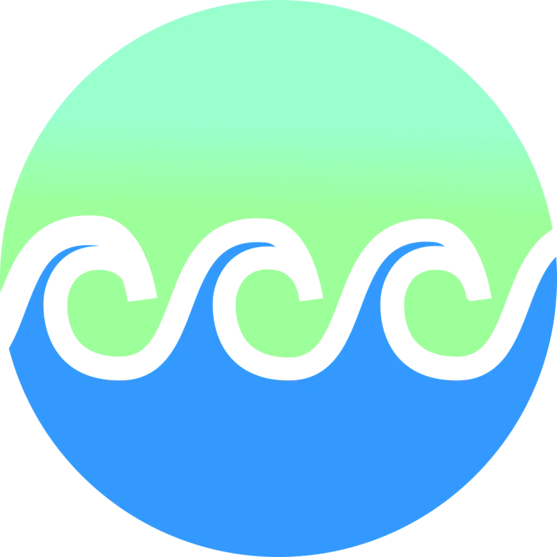 Waves Gradient Beach Stickdatei – Sport