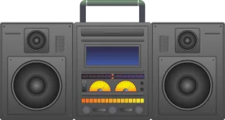 Boombox Ghetto blaster Audio player Stickdatei – Musik