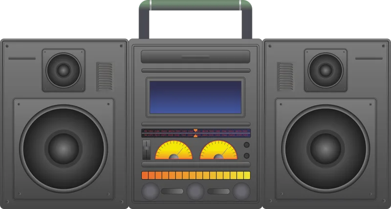 Boombox Ghetto blaster Audio player Stickdatei – Musik
