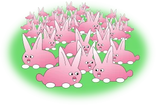 Bunny Easter Easter bunny Stickdatei – Tiere