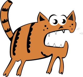 Vector Red cat Cute Stickdatei