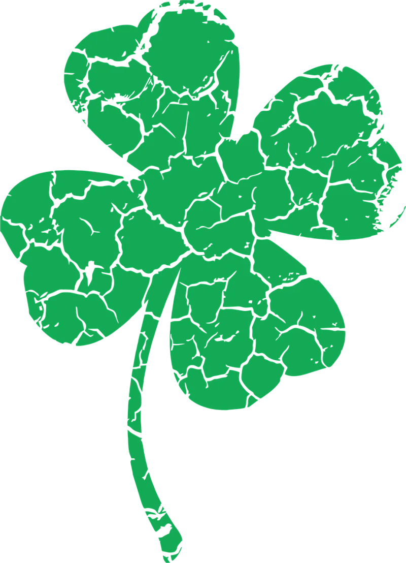 Distressed clover St paddy's day St patrick's day Stickdatei – Natur