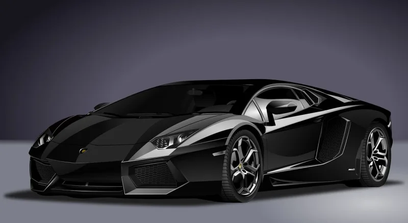 Car Lamborghini Realistic Stickdatei – Fahrzeuge