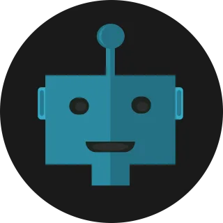 Robot Icon Flat Stickdatei