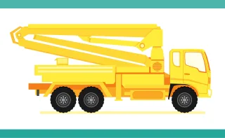 Truck Concrete pump truck Heavy Stickdatei