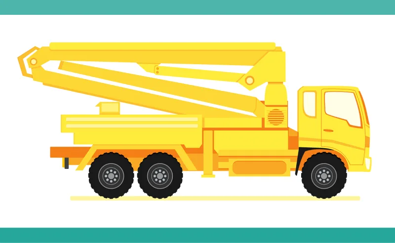 Truck Concrete pump truck Heavy Stickdatei – Fahrzeuge