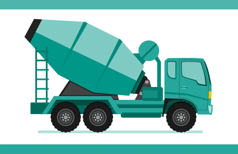 Truck Concrete mixer truck Heavy Stickdatei – Fahrzeuge