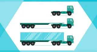 Long cargo truck Vehicle Car Stickdatei
