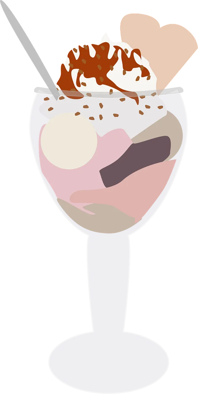 Sundae Ice cream Summer Stickdatei – Kinder