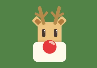 Reindeer Christmas Holiday Stickdatei