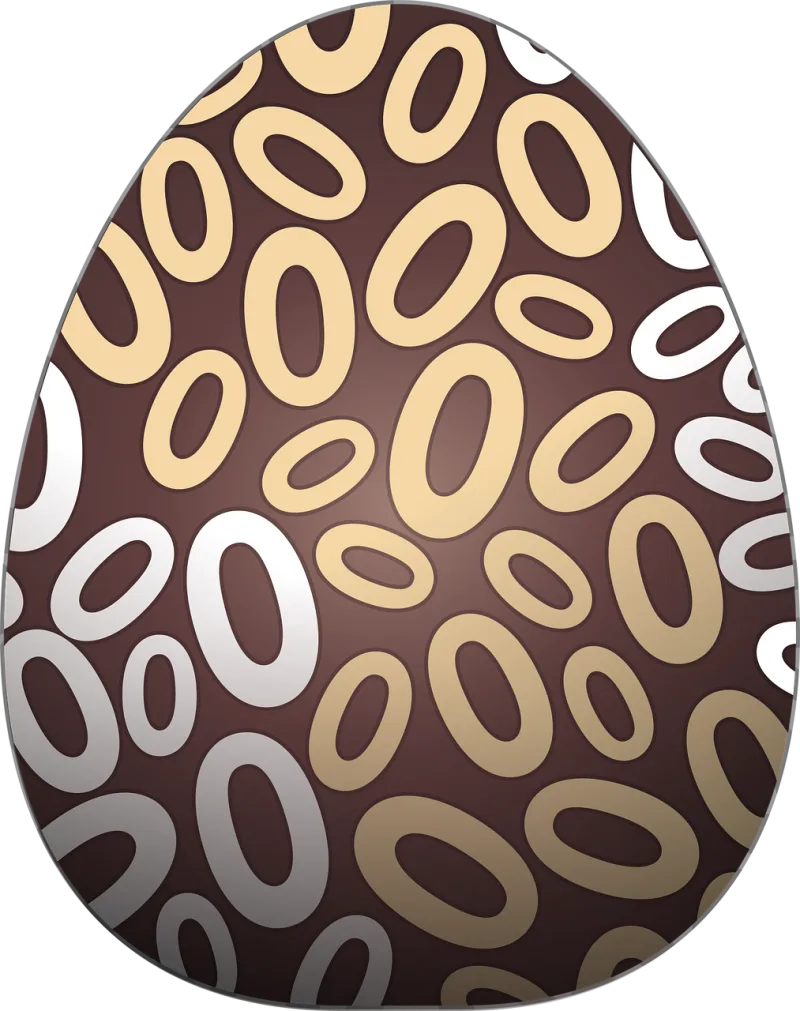 Easter Easter eggs Chocolate egg Stickdatei – Essen & Trinken