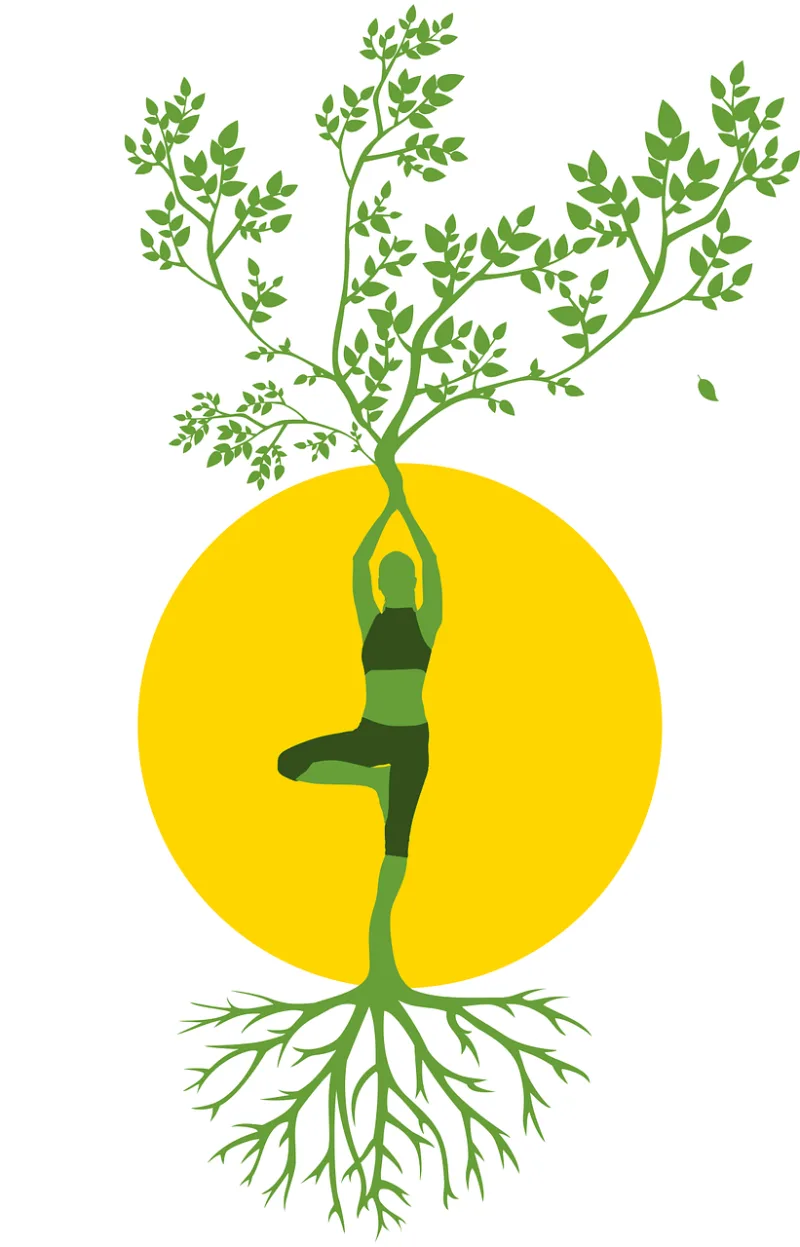 Silhouette Woman Tree Stickdatei – Sport