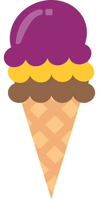 Ice cream cone Desserts Cones Stickdatei