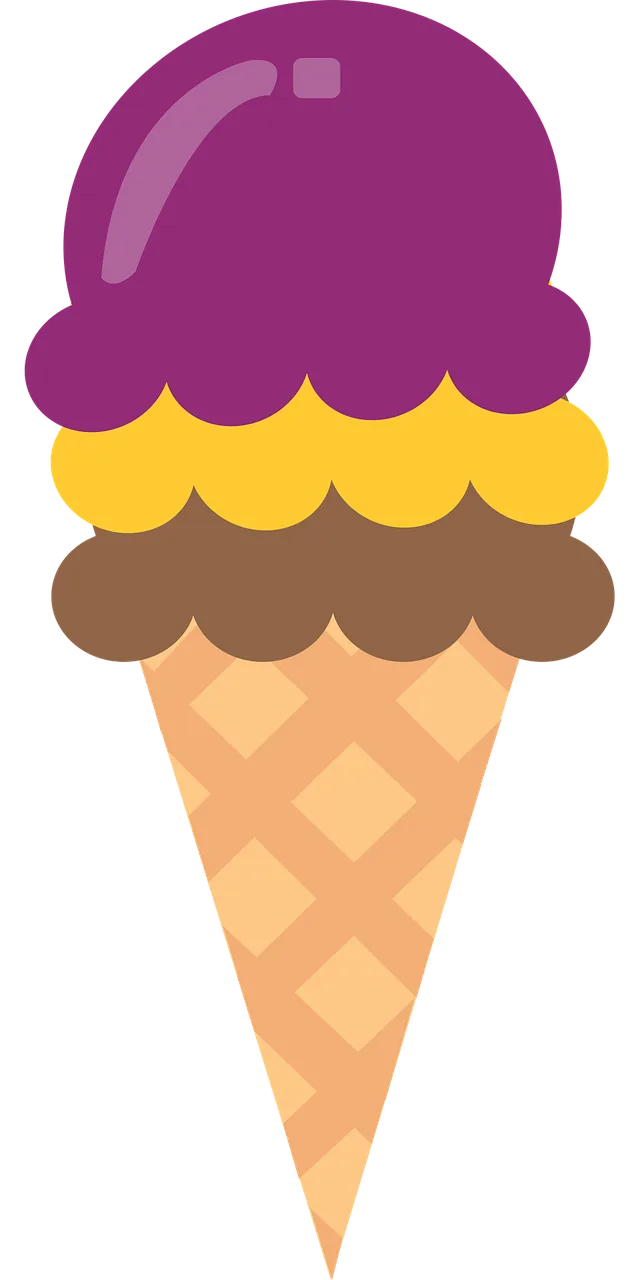 Ice cream cone Desserts Cones Stickdatei – Essen & Trinken