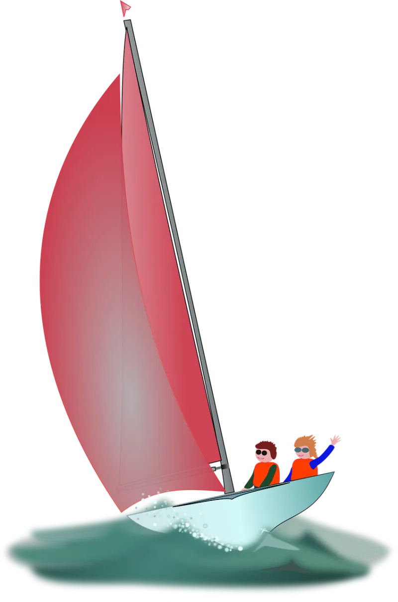 Sail On the wind Sailboat Stickdatei – Fahrzeuge