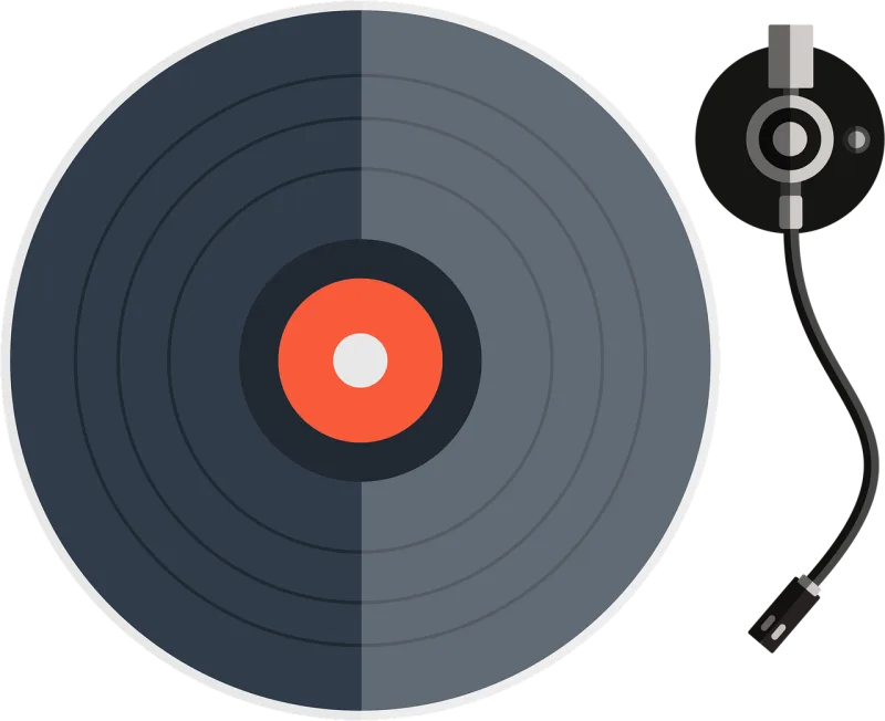 Vinyl Platinum Disk Stickdatei – Musik