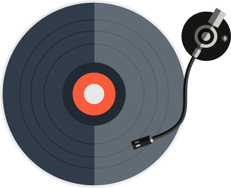 Vinyl Platinum Disk Stickdatei – Musik