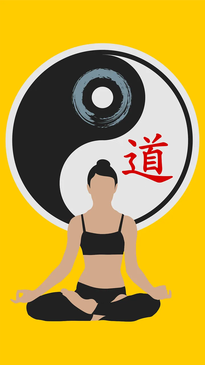 Cat Yin yang Woman Stickdatei – Sport