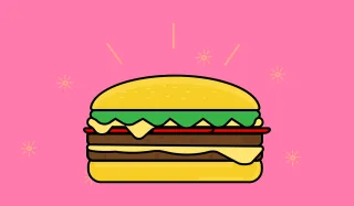 Burger Food Yummy Stickdatei