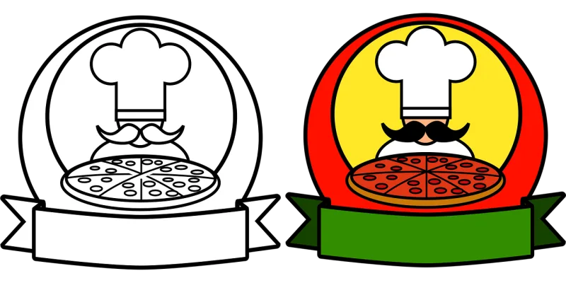 Pizza Chef Food Stickdatei – Essen & Trinken