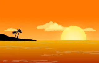 Beach Sunset Sunset beach Stickdatei