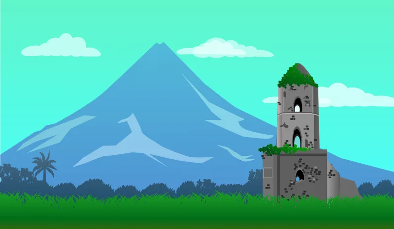 Philippines Mayon Volcano Stickdatei – Natur