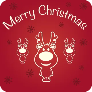 Merry christmas Happy holidays Christmas Stickdatei