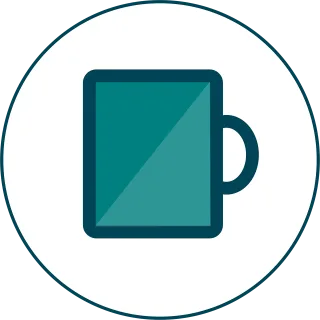 Cup Coffee To eat lunch Stickdatei