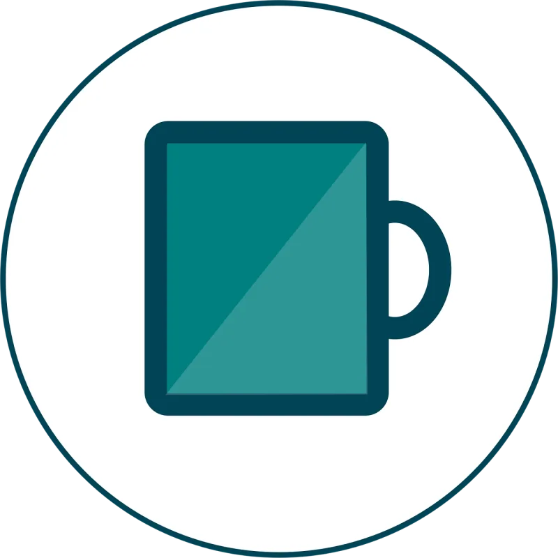 Cup Coffee To eat lunch Stickdatei – Essen & Trinken