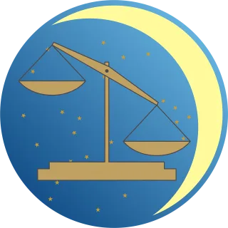 Libra Zodiac sign Scales Stickdatei